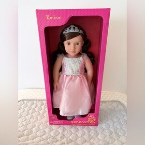 Our Generation "Amina" Doll with Pink Dress and Silver Tiara
